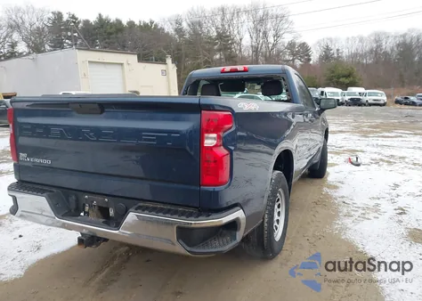 2022 Chevrolet Silverado 1500 Ltd 4Wd Long Bed Wt из США, поврежденный, VIN 3GCNYAEKXNG183408